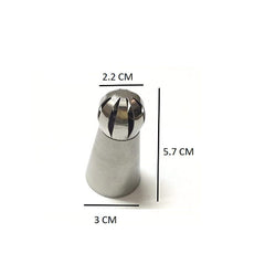 SYGA 3 pcs Cake Decorating Supplies New Sphere Ball Tips Russian Icing Piping Nozzles Tips Pastry Cupcake