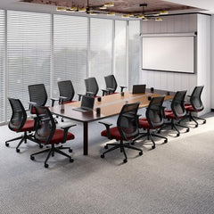 Interio by Godrej Curv Premium Mesh Wide Back Ergonomic Chair | Work from Home/Study Chair | 1-Year Warranty | Height Adjustable Chair | Heavy Duty PP Base | DIY Installation, Black