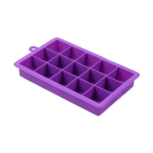 SYGA 15-Cavity Silicone Square Ice Tray Mold Frozen Maker Big Ice Cube Tray Bar Mould(Random Color)