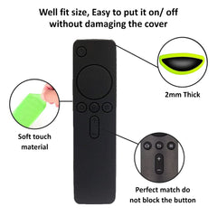 SYGA Anti Slip Silicone Protective Case/Cover or Xiaomi Mi TV Box Remote Controller Cover (for MI Xiaomi TV Box 3 3c 3s 3pro), Black