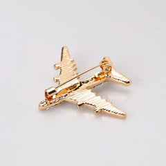 SYGA Brooch Pin Fashion Crystal Rhinestone Jewellery Pin Vintage Clothing Accessories Decoration Aircraft Fashion Brooches for Women- S58