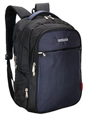 Cosmus Atomic Dx 3 Compartment Large Laptop Bag Black Navy Blue Polyester Laptop Backpack