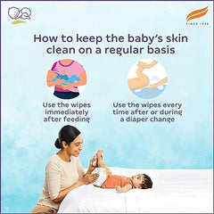 Himalaya Nature Touch Water Wipes for Baby's Sensitive Skin | 72NxPack of 3 | With Organic Coconut Oil | 99% Pure Water | 100% Plant-Based Biodegradable Wipes