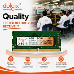 Dolgix 8GB DDR4 Desktop RAM 2133MHz | Desktop-Memory| U-DIMM | Long-DIMM | PC4-17000 | 1Rx8 Single Rank | 3-Year Warranty- (Made in India)