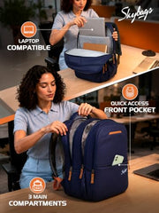 Skybags Pace 30L Laptop Backpack (Upto 15.6"), 3 Compartments, Black
