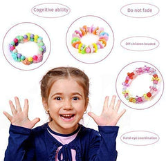 SYGA Beads for Kids Crafts Children's Jewelry Making Kit DIY Bracelets Necklace Hairband and Rings Craft Kits Birthday for 4, 5, 6, 7-Year-Old Little Girls-Multicolor (DIYBeadsSet-4)