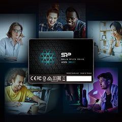 SP Silicon Power Ace A55 2TB 2.5 Inch SATA III SSD, 3D NAND with SLC Cache, Up to 500MB/s, Internal Solid State Drive for Desktop Laptop (SP002TBSS3A55S25)