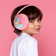 SYGA Children's Fashion Winter Yellow Cute Cartoon Design Cold Protection Plush Velvet Earmuffs Suitable for 10 Years Above