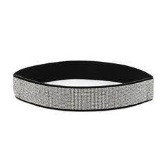 SYGA Women's Rhinestone Elastic belt with diamonds, fashionable and versatile dress, crystal girdle Belt(Black)