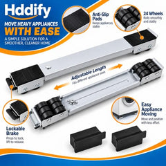 Extendable Roller Base Appliance Washing Machine Dolly Floor Protector | This distinct title prioritizes the functional utility and extendable design to differentiate from existing