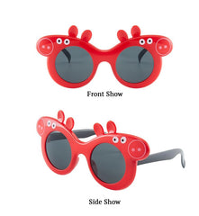 SYGA Polarized Kids Goggles, Modern Stylish Eyewears For Boy's And Girls, Pig Style - Black Pack Of 1