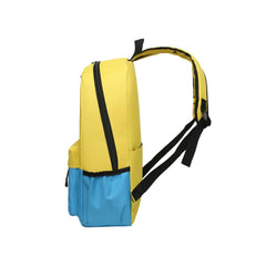 SYGA Kids Schoolbag, Breathable, Waterproof, Customized Logo Backpack For Kindergarten And Elementary School Students (Small Yellow With Lake Blue)