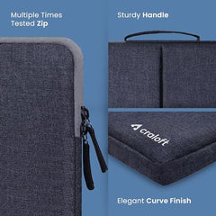Craloft Laptop Sleeve Cover Bag for 16 Inch MacBook Pro – Slim, Water-Resistant & Protective Case – Perfect for Office & Travel Use (Grey_L25)
