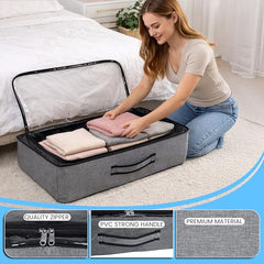 Storite Medium PVC Underbed Storage Bag with Handles Clear Window