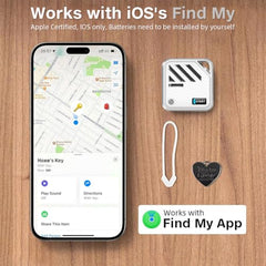 Verilux Air Item Finder Bluetooth Tracker Compatible with Find My, White