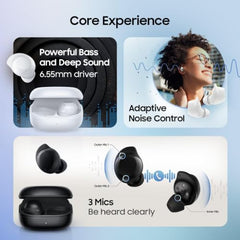 Samsung Galaxy Buds Core SM-R410 (2025) | Bluetooth 5.4 | Active Noise Cancelation | up to 35h Continuous Music Playblack - (White)