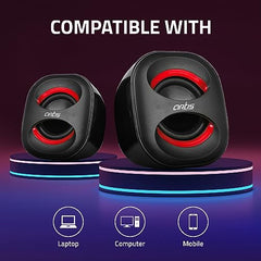 Artis Mini 2.0 USB Multimedia Speakers (Black)