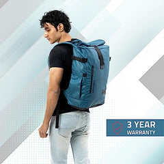 TRIPOLE Tusker Roller Top Laptop Backpack for Daily Use and Travelling | Water-repellent fabric, Anti Theft Pockets and Expandable size (Khaki)