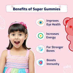 Gritzo Super Gummies Multivitamin for Kids, Orange, 2 x 30 Gummies