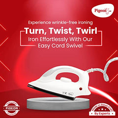 Pigeon Aluminum Ivory 1000 Watts Dry Iron, (Pack Of 1)