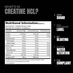 ProSupps Creatine HCL Powder - 90g | 60 Servings | Creatine Powder - Supports Energy, Strength & muscle recovery during workout | Creating Gym Supplements for Men & Women (Lemon Lime)