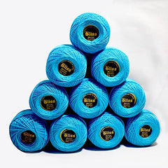 Dhruv Crafts Crochet Cotton Thread Yarn for Cross Stitch, Knitting, Embroidery & Craft Projects, Mercer Crochet Thread Ball, Shade B25 Red, 20 Gram, 0.5 MM Thickness, Sewing & DIY Supplies