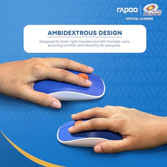 Rapoo M100 Multi Device Bluetooth 4.0, 5.0 & Wireless 2.4GHz Mouse, Blue