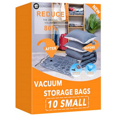 GONGSHI Plastic 24 Pack Vacuum Storage Bags with Electric Pump, (5 Jumbo, 5 Large, 5 Medium, 5 Small, 4 Roll Up Bags) Space Saver Bag for Mattress, Blanket, Duvets, Comforters,Travel, Transparent