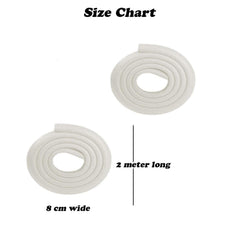 SYGA Baby Safety Strip Edge Guard Cushion Corner Cover Tape Infant Bump Protector-Black, Set of 2