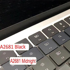 Bfenown Replacement US Keyboard keycap Keycaps Keys for MacBook Air M2 M3 M4 Retina 13'' A2681 A3113, MacBook Air 15'' M2 M3 M4 A2941 A3114 2022-2025 Year Midnight
