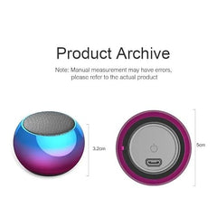 Gladiadora® Mini Speaker Boost-4 Mini Wireless Protable Bluetooth Speaker with Dynamic Metal Sound, Wireless Remote Shutter, Long-Lasting Battery, Compact & Durable Design, (Multicolor)