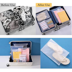OSDUE Polyethylene Frosted Zipper Bags 30x35cm Pack of 10 – Transparent LDPE Zip Lock Storage Bags for Clothes, Shoes, Cosmetics, Jewellery, Toiletries & Travel