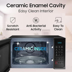 Samsung 28L, Convection Microwave Oven with Curd Making(MC28A5013AK/TL, Black, Ceramic Enamel Cavity with 10 Year Warranty)