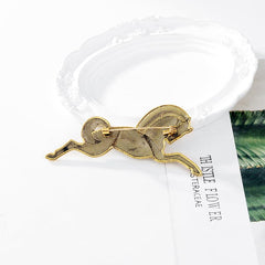 SYGA Brooch Pin Fashion Electroplated Alloy Jewellery Pin Vintage Clothing Accessories Decoration Horse Style Brooches For Men's & Women- S240