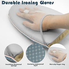 Garment Steam Ironing Glove, Mitt Steam Mitt Hand Ironing Board with Finger Buckle, Heavy Duty Gloves