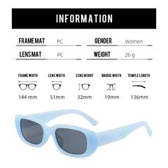 SYGA Women's Retro Small-Frame Square Sunglasses, Personalized Cross-Border Style Sunglasses (Black)