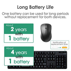 ELECOM Japanese Layout USB 2.4GHz Wireless Keyboard & Mouse Combo for Computer and Laptop, 109 Keys, Full-Size with Numeric Keypad, Quiet, Foldable Stand Windows Mac (TK-FDM106MBK)