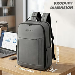 Storite Premium 15.6 Inch Laptop Backpack for Men & Women (Grey)