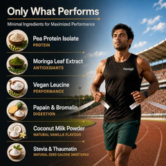 Plantigo Plant Protein Powder with Moringa Superfood | 25g Protein, 5g BCAA, 2.5g Leucine, Digestive Enzymes | 3rd Party Lab Tested | Lush Mango Flavor - Travel Pouch