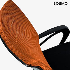 Amazon Brand - Solimo Worklo Mid Back Office Chair for Work from Home | Study | Revolving | Computer (Heavy Duty Powder Coated Metal Base, Stylish Black Mesh)