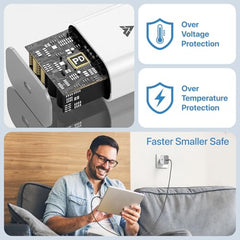 DR VAKU® BP Monitor Fully Automatic Blood Pressure Machine to Check Digital Accurate Level for Home Monitoring Device with Talking Function,Large Display + Cuff Kit Best Accurate Apparatus Measurement- White&Blue