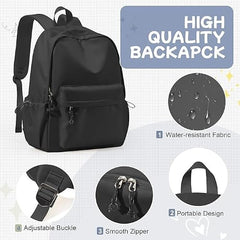 College Backpack Bag for Girls Boys Men Women 15.6 inch Laptop