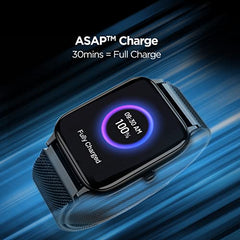 boAt Ultima Regal w/ 2.01”(5.10 cm) Crystal-Clear AMOLED Display, 1000 NITS Brightness,Premium Metal Body, Functional Crown, 100+ Sports Modes, Fitness Smart Watch for Men & Women (Steel Black)