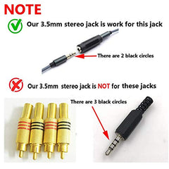 SeCro 3.5mm Female to Female Stereo Audio Jack Adapter Converter (1 Piece)