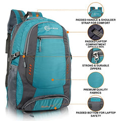 Half Moon Extra Large Size 55L Rucksack Bag/Trekking Bags for Men, Black | With Laptop Compartment | For Luggage Pack Tracking Hiking Travel Backpack for Man & Women