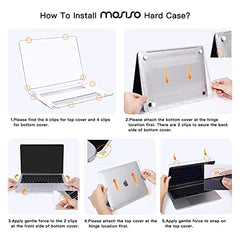 MOSISO Compatible with MacBook Air 13 inch Case 2021-2018 Release A2337 M1 A2179 A1932, Plastic Hard Shell&Keyboard Cover&Screen Film&Storage Bag for MacBook Air 13.3 inch Case, Deep Teal