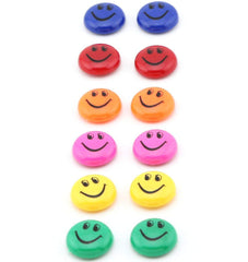 SYGA 12 Smily Magnet for Fridge,School and Office Bulletin Use
