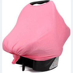 MOMISY Car Seat Canopy Nursing Scarf Poncho Multi-Use Cover, Shopping Cart Cover, Stroller Cover, Infinity Scarf 360° Privacy Breastfeeding Protection, Baby Shower (Light Pink)