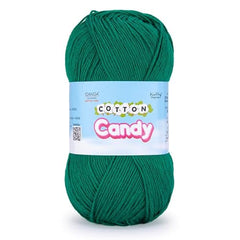 Ganga Acrowools Cotton Candy Yarn – Soft Premium Cotton Blend Wool for Knitting & Crochet | Lightweight, Smooth Texture, Pastel Shades, 100gm Ball (CCY006 -White)