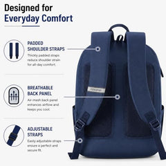 American Tourister Riley | Laptop Backpack | 15.6" Laptop Bag | 2 Compartments + 2 Front Pockets | Unisex | Orange | 1 Year Global Warranty